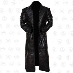Morpheus Leather Trench Coat The Matrix Laurence Fishburne